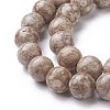 Natural Fossil Coral Beads Strands G-F563-02-10mm-3