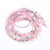Synthetic Moonstone Beads Strands G-R375-8mm-A16-3