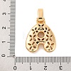 Brass Micro Pave Cubic Zirconia Pendants KK-C076-29A-G01-3