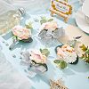 CHGCRAFT 4pcs 2 Style Silk Ribbon Wrist Corsage AJEW-CA0002-74-4