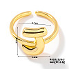 Fashionable Letter Brass Open Cuff for Women UR6840-10-1