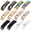12 Pairs 6 Colors Zinc Alloy One-click Hook Buckle for Canvas Sports Shoes FIND-CP0001-40-1