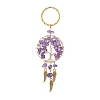 Woven Net/Web with Wing Pendant Keychain KEYC-JKC00481-02-1