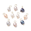 Natural Cultured Freshwater Pearl Pendants X-PALLOY-JF01949-01-1