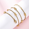 304 Stainless Steel Double Round Rope Chain Necklaces NJEW-C073-10G-3