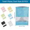 120Pcs 6 Colors Plastic Zip Lock Storage Bag OPP-MB0001-01-11