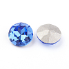 Pointed Back & Back Plated Glass Rhinestone Cabochons RGLA-J012-8mm-206-2