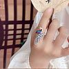 Phenix Zinc Alloy Enamel Cuff Rings FS-WGBA5CA-01-4