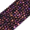 Grade AB Natural Tiger Eye Beads Strands G-F591-18-6mm-2