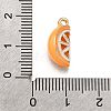 Alloy Enamel Charms ENAM-D303-03G-02-3