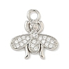 Brass Micro Pave Clear Cubic Zirconia Pendants LS-KK-H528-05A-P-1