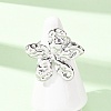 304 Stainless Steel Cuff Open Rings for Women RJEW-C162-01A-P-2