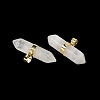 Natural Quartz Crystal Double Terminal Pointed Pendants G-NH0001-15G-05-2