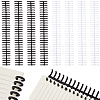 Plastic Loose Leaf Book Binder Hinged Rings AJEW-GF0015-32B-1