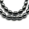 Non-magnetic Synthetic Hematite Oval Beads Strands X-G-F161-32B-1