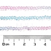 Transparent Painted Glass Beads Strands X1-DGLA-A034-T2mm-A22-3