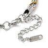 304 Stainless Steel Rope Chain Bracelets for Women BJEW-G712-14A-GP-3
