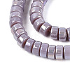 AB Color Plated Opaque Glass Beads Strands GLAA-T026-3x6mm-P15-3