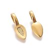 Tibetan Style Alloy Glun-on Flat Pad Bails for Pendants Making TIBEP-3348-AG-RS-1