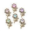 Alloy Rhinestone Pendants FIND-K032-03G-1