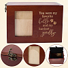 Wooden Pet Memorial Urn Box with Photo Frame CON-WH0100-64A-4