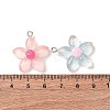 Transparent Resin Pendants RESI-Z043-04P-3