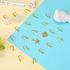 10 Pairs Brass Micro Pave Clear Cubic Zirconia Earring Hooks ZIRC-SZ0005-20-3