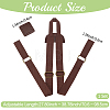 1 Set Nylon & PU Leather Adjustable Webbing Bag Straps DIY-CL0001-88B-2