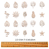 100Pcs Unfinished Wood Piece Decorations WOOD-CJ0001-58-2