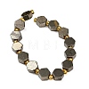 Natural Gold Pyrite/Golden Pyrite Beads Strands G-F833-B17-01-5
