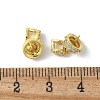 Brass Micro Pave Cubic Zirconia Pendants Bails KK-D324-39G-3