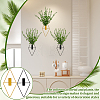 8Pcs 2 Styles Rhombus Iron Wall-mounted Vase AJEW-DR0002-97-7