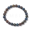 Natural Sapphire Beaded Stretch Bracelets for Women BJEW-JB13081-2