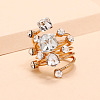 Alloy Rhinestone Multi-layer Rings LS-VU7935-1-2