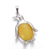 Dyed Natural Jade Pendants G-L512-A05-2