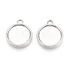 Tibetan Style Alloy Pendants Cabochon Settings PALLOY-N178-12AS-D-1
