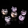 Natural Amethyst Faceless Cat Head Beads PW-WGB8F95-01-2