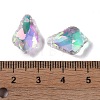 AB Color Plated Electroplate Glass Pendants EGLA-O003-06C-12-3