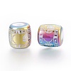 Electroplate Glass Beads EGLA-T009-01D-2