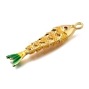 Brass Micro Pave Cubic Zirconia Pendants KK-Z125-13G-01-2