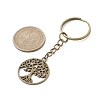 Tibetan Style Alloy Tree of Life Keychains KEYC-JKC00693-01-3