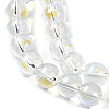 Electroplate Glass Beads Strands EGLA-Q062-8mm-A08-3