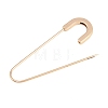 Alloy Extra Large Safety Pin Brooches PALLOY-P333-02G-2