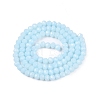 Opaque Solid Color Imitation Jade Glass Beads Strands LS-EGLA-A044-P4mm-D06-3