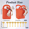 10 Bags PU Leather Wedding Candy Tote Boxes CON-CL0001-20B-2