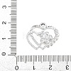 Alloy Rhinestone Pendants RB-CBA332B-04A-P-3