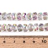 Electroplate Transparent Glass Beads Strands EGLA-N022-04A-D18-4