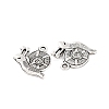 Tibetan Style Zinc Alloy Pendants X-TIBEP-R334-032AS-RS-3