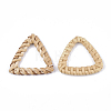Handmade Reed Cane/Rattan Woven Linking Rings WOVE-T006-139-2