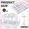 12 Sets Rectangle Foldable Kraft Paper Cake Box CON-WA0001-32-2